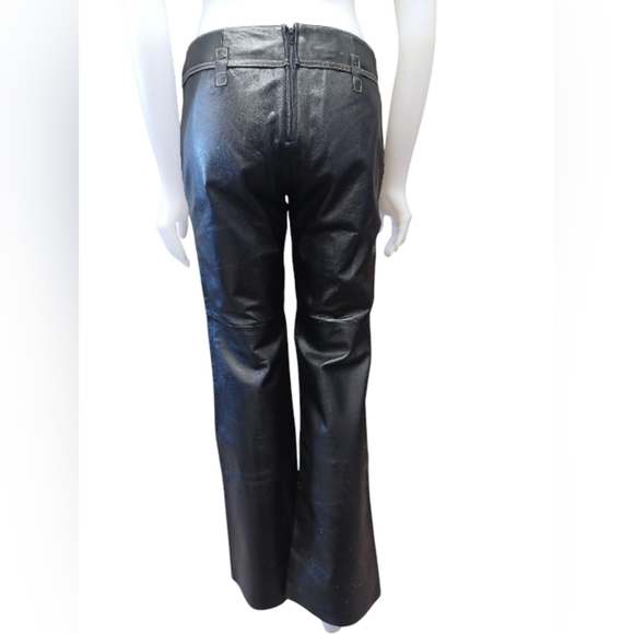 Danier EUC Black Leather Pants Size 6 - Picture 4 of 13
